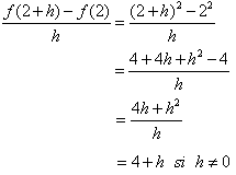 Formule de calcul du nombre dérivé. Formule dérivée en un point
