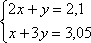 systeme de deux equations a deux inconnues