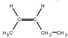 Formule développée du (Z)-pent-2-ène