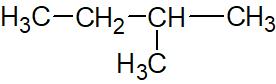 Exemple d'un alcane portant un substituant: le 2-méthylbutane